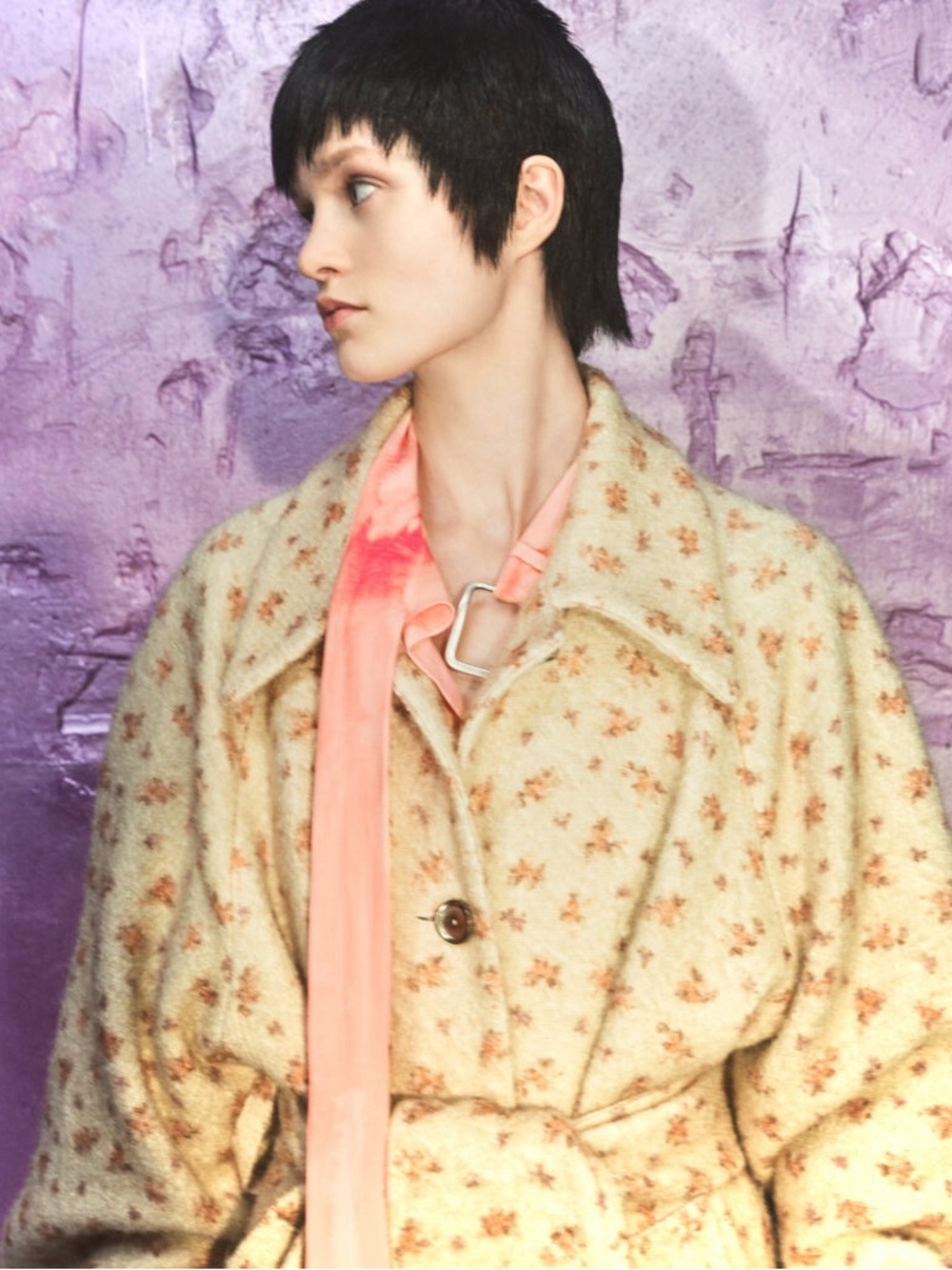 Acne Studios FW 2021 floral car coat - Picture 5 of 16